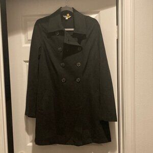 Cabi 648 Casablanca Heather Gray Ponte Knit Trench